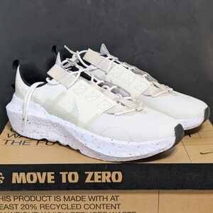 Nike Crater Impac SE Men's 10.5 Shoe White/Light Bone-Sail-Volt NEW Womens 12